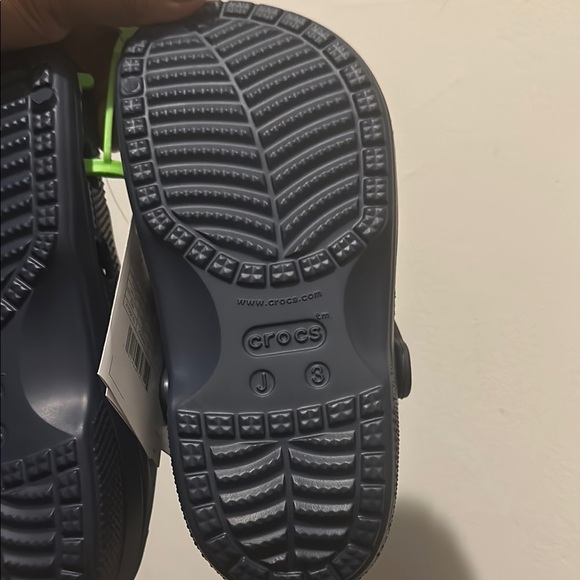Crocs Navy Baya KIDS Size J3 - Picture 4 of 7